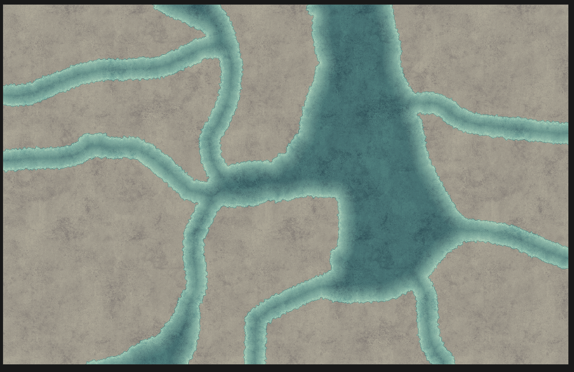 Draw land masses
